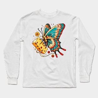 Cheese butterfly cheese lover Long Sleeve T-Shirt